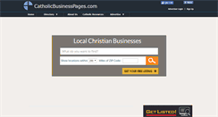 Desktop Screenshot of catholicbusinesspages.com